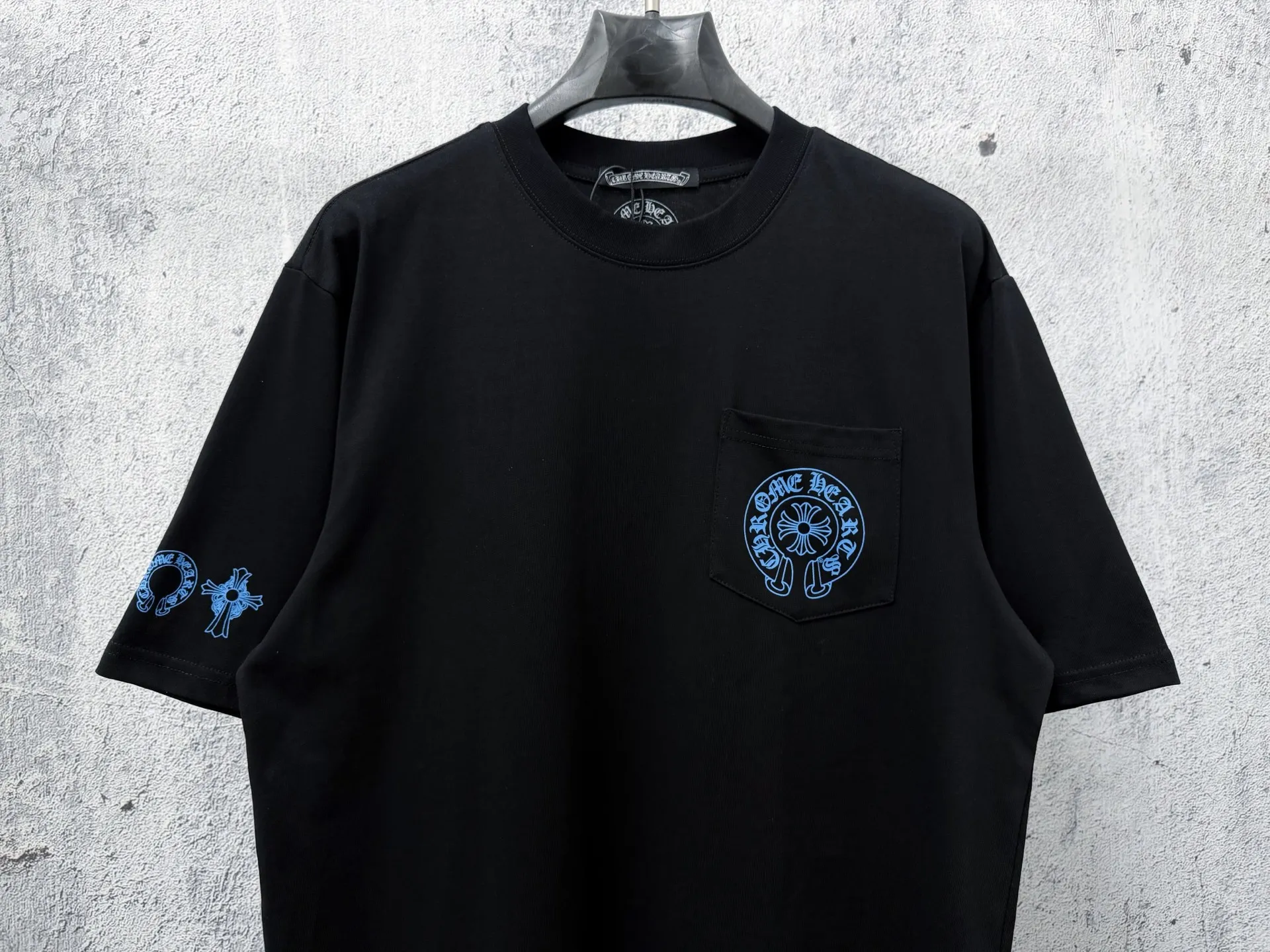 ￼ 【Chrome Hearts】 25ss T Same Style T Versatile : Black White Size：S-XL